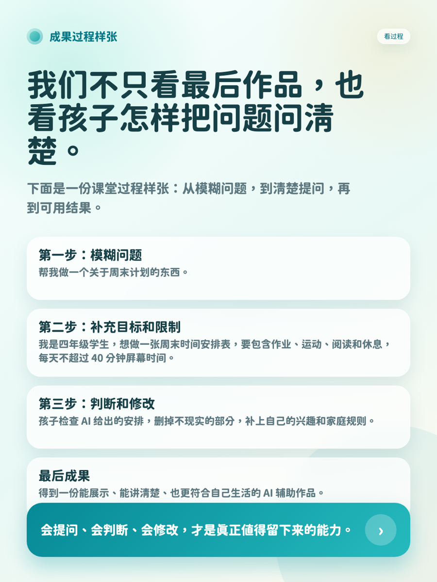 成果过程样张